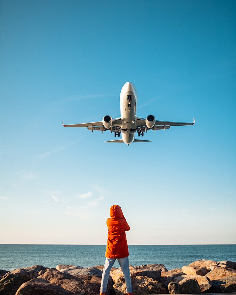 Patient embarquant sur un vol vers le Mexique